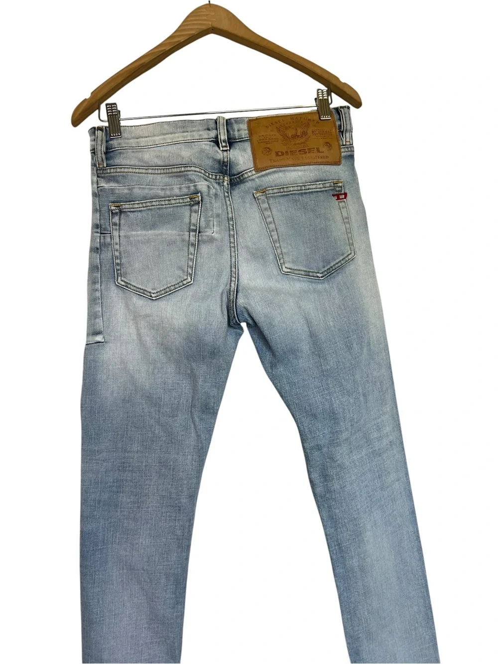 Diesel D-Strukt Slim Fit 29X32 Men’s Light Wash Blue  Jeans